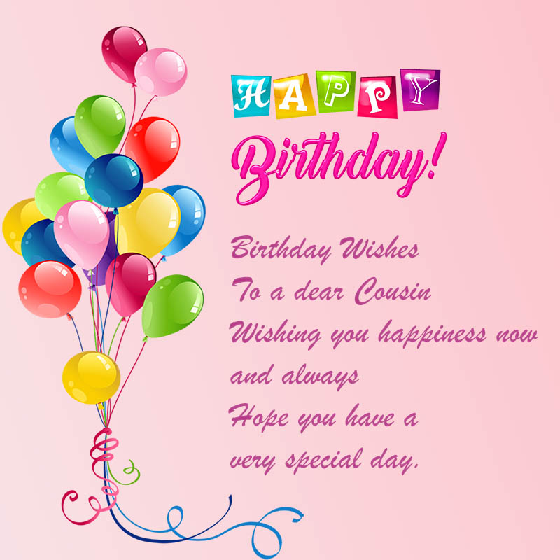 Happy Birthday Cousin Sister Image Wishes
