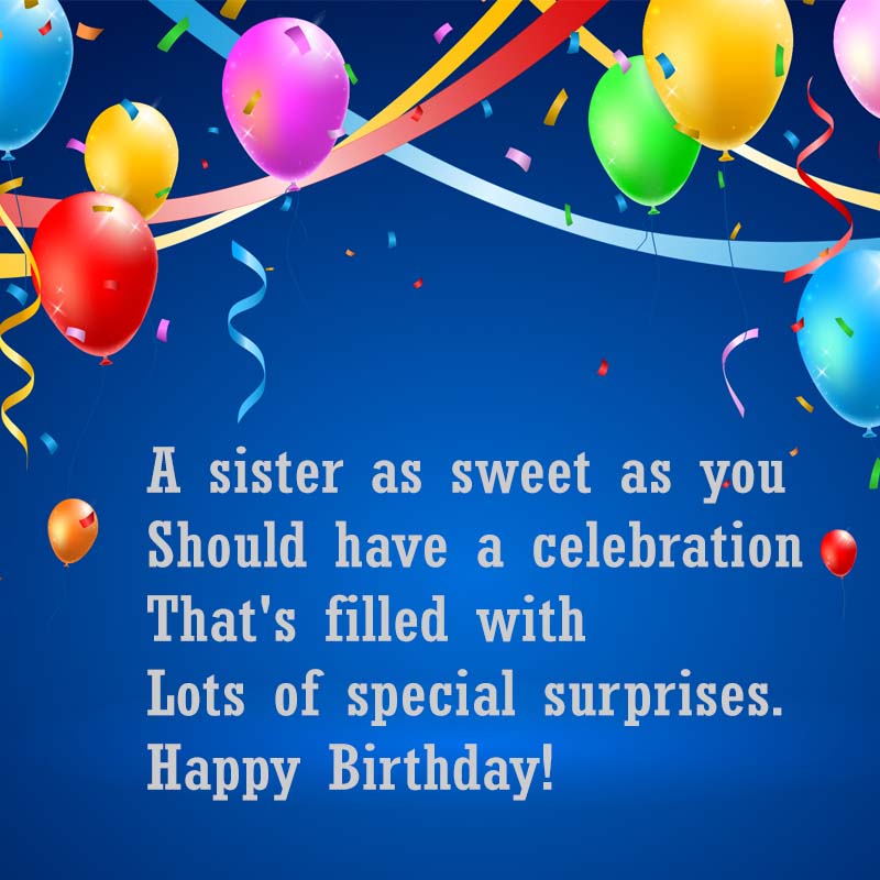Happy Birthday Sister Latest Image Wishes