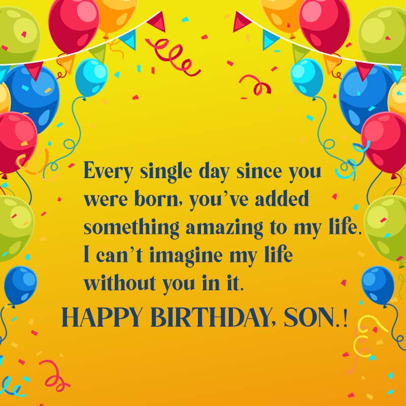Happy Birthday Son Wishes Images