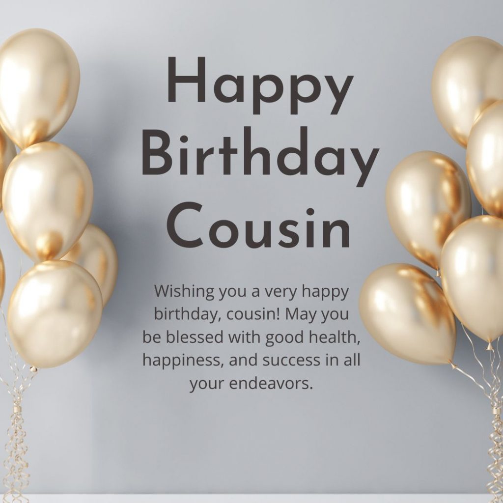 Happy Birthday Cousin Wishes with Images