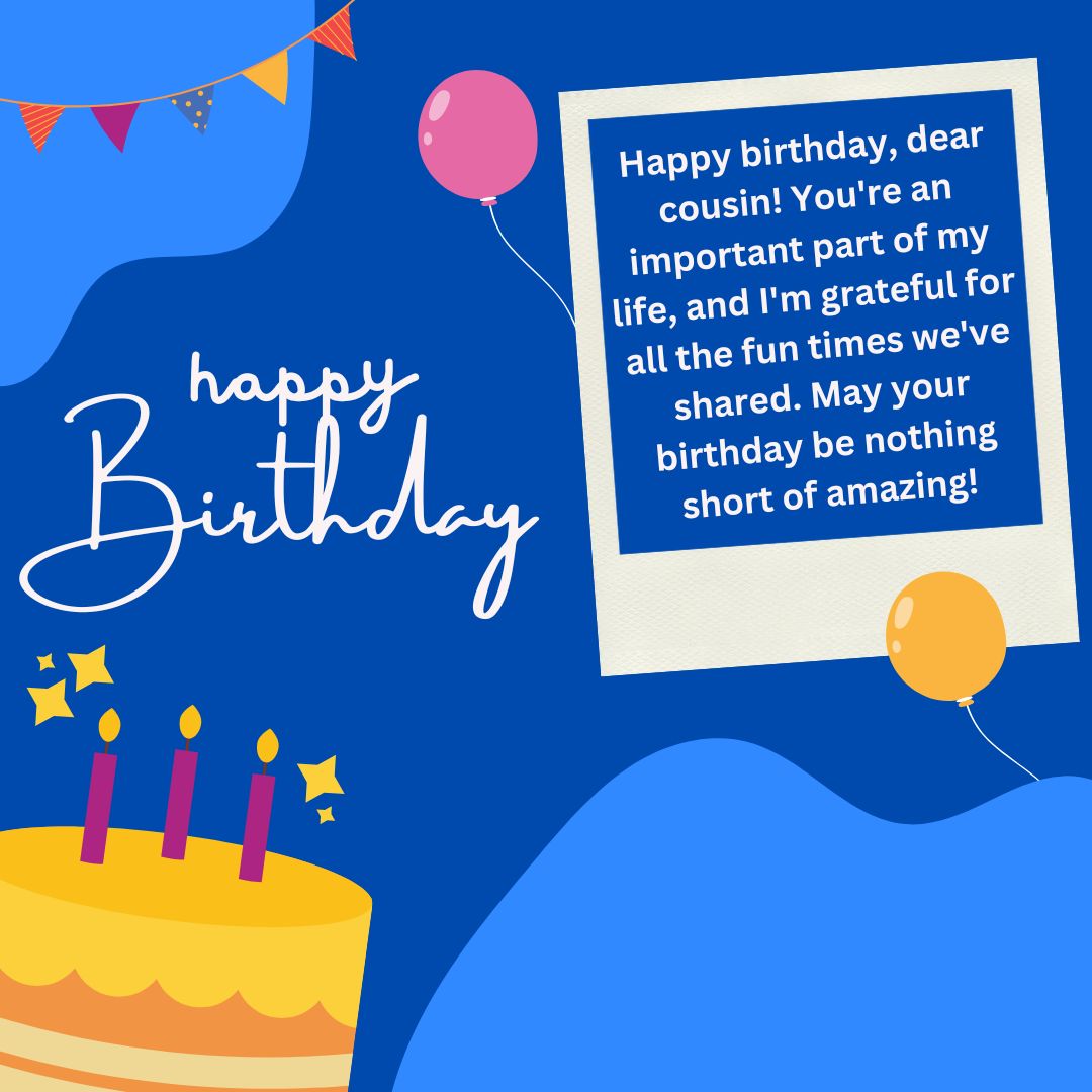 Best Happy Birthday Wishes for Cousin, Also get birthday wishes with ...