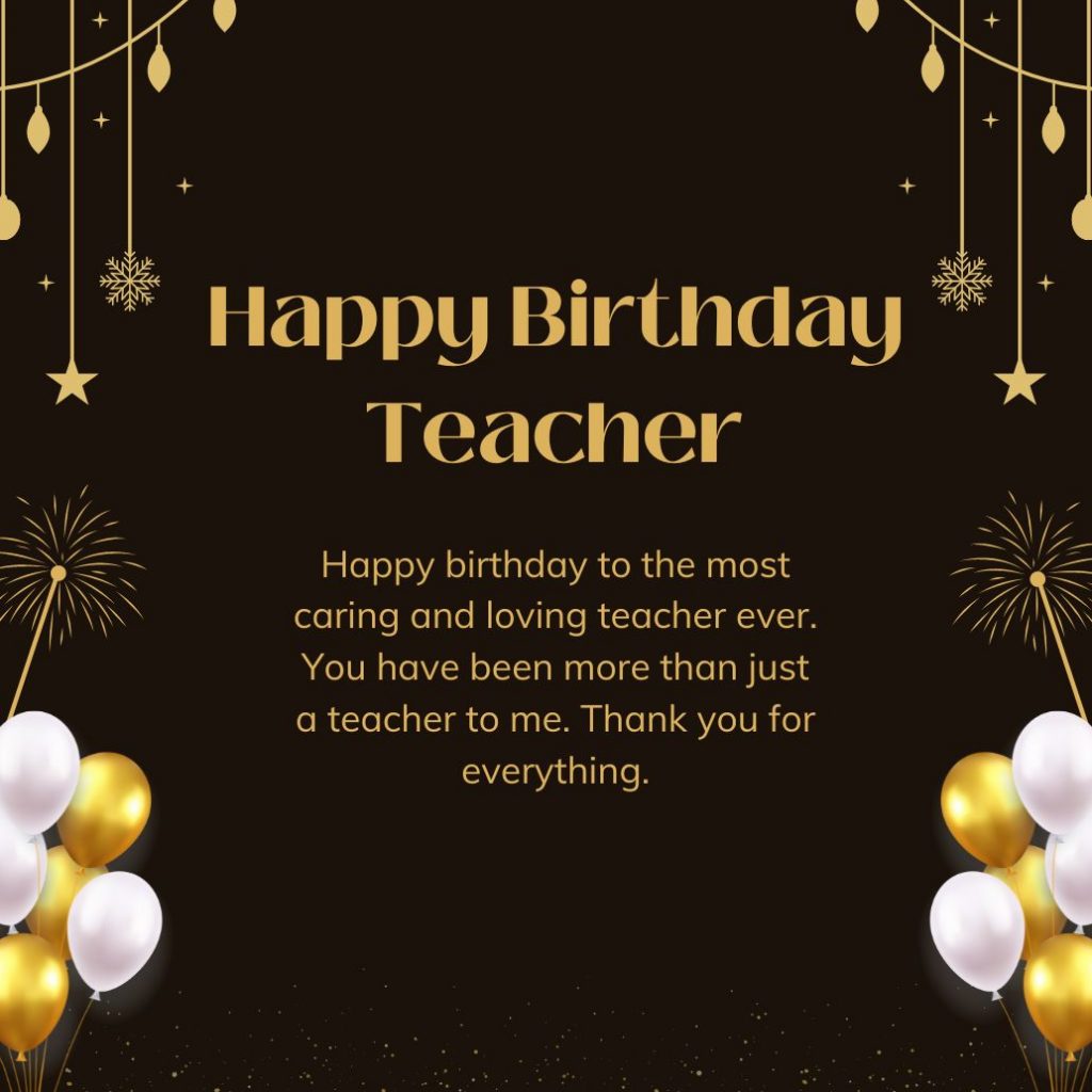 Birthday wishes for teacher female