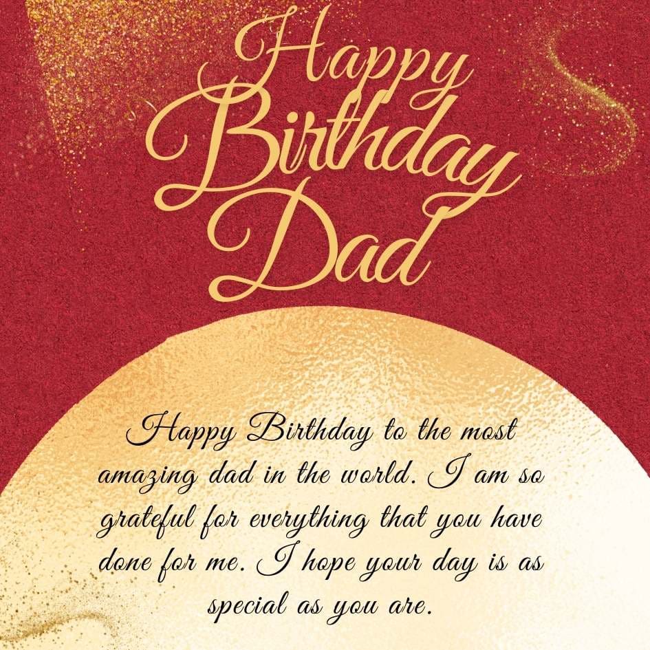 Happy Birthday Dad Wishes with Images