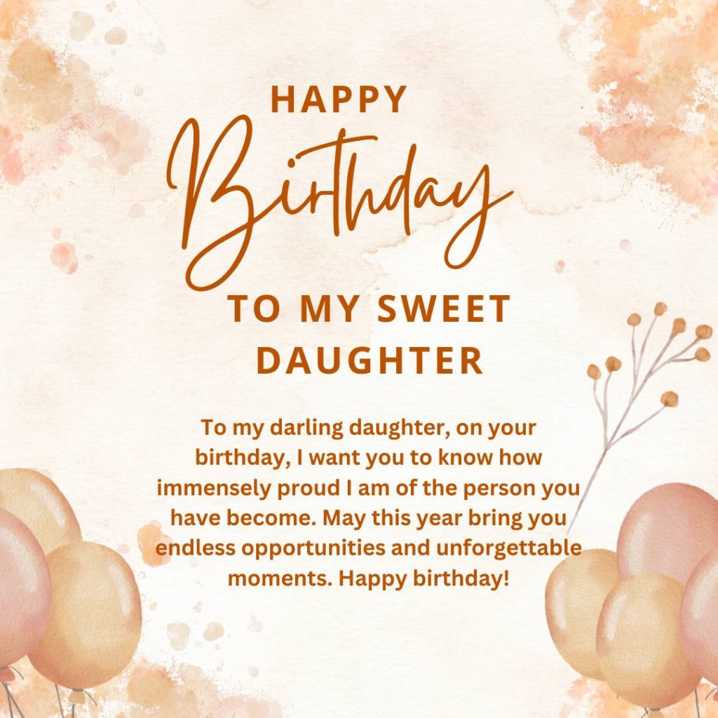 Happy Birthday Wishes For Daughter