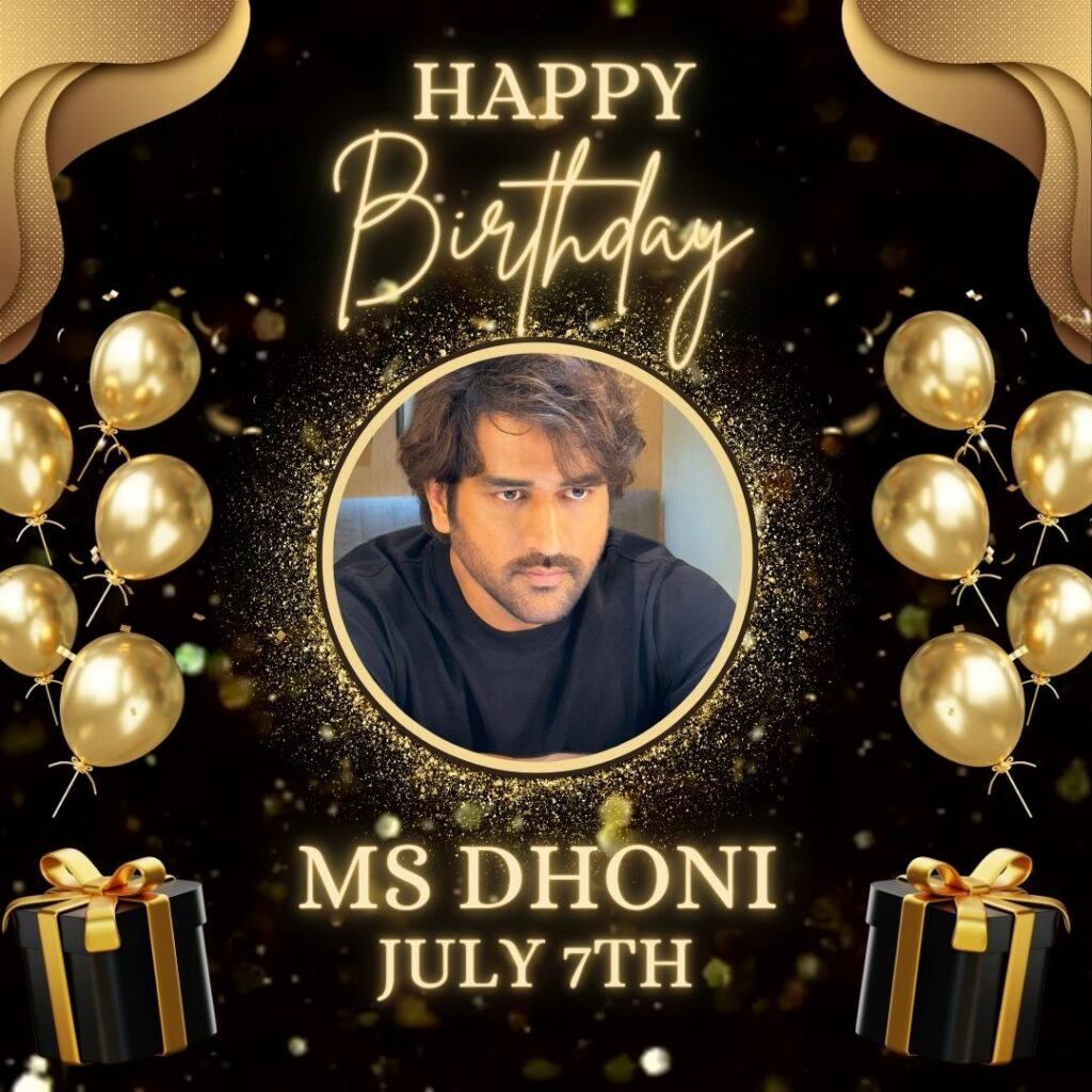 Happy Birthday MS Dhoni Date